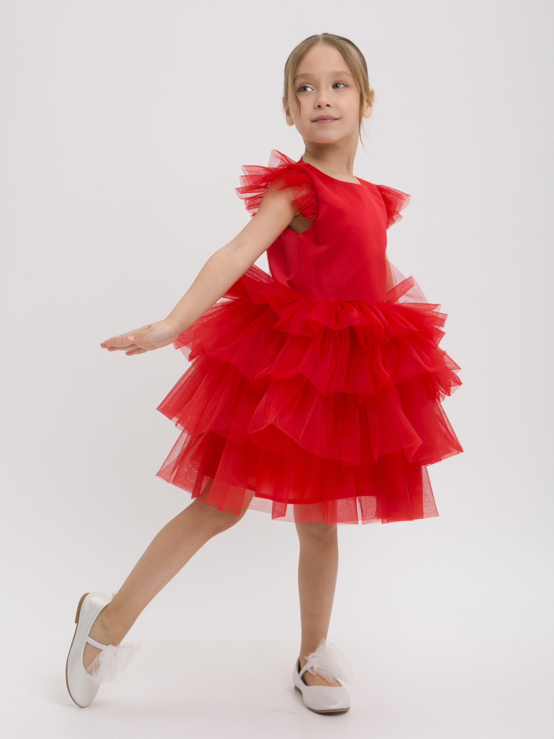 Платье LELUkids 1231.24_зефирка_красный - фото 9
