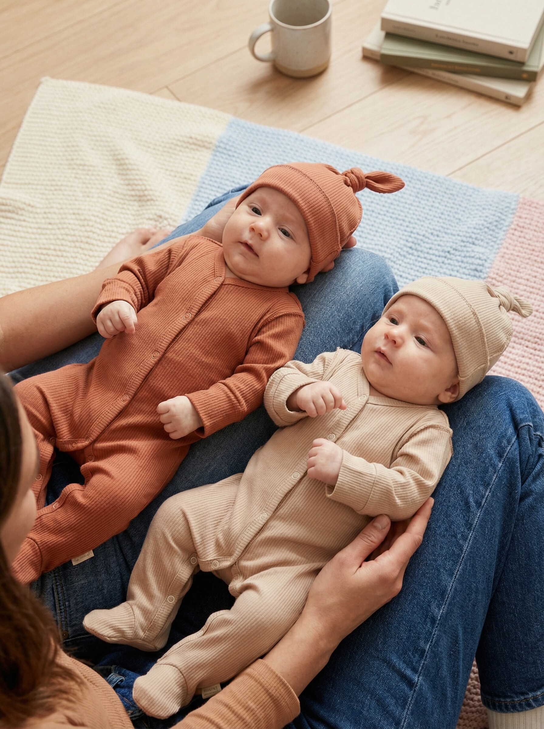 Комбинезон 2 шт Milkymania 1097 песочный-терракот - фото 2