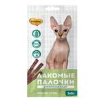 Лакомство Мнямс 5г*3шт для кошек Лакомые палочки с уткой и кроликом