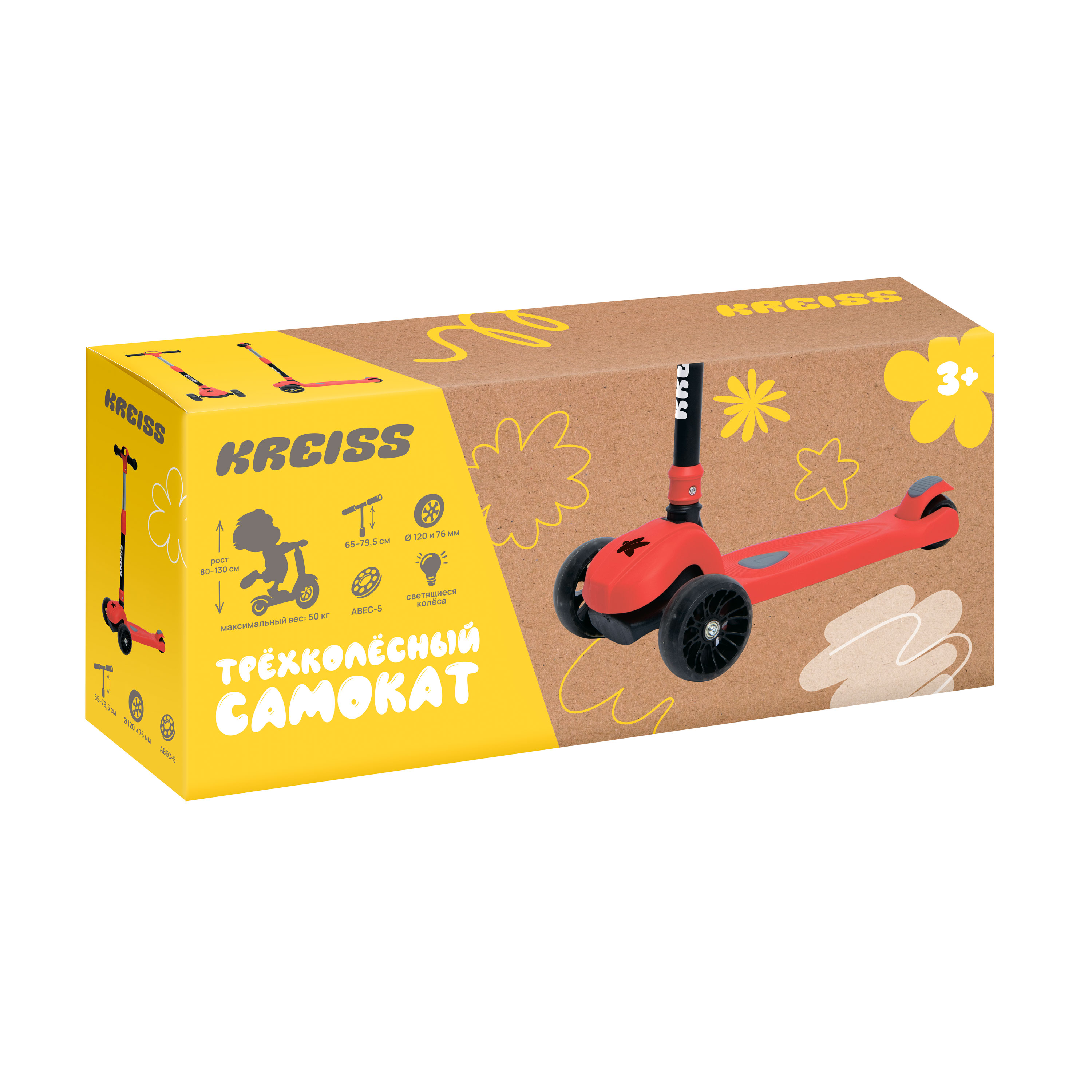 Самокат Kreiss трехколесный - фото 19