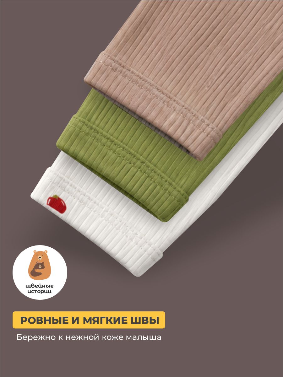 Комбинезон 3 шт ШВЕЙНЫЕ ИСТОРИИ откр_слипыовощи - фото 6
