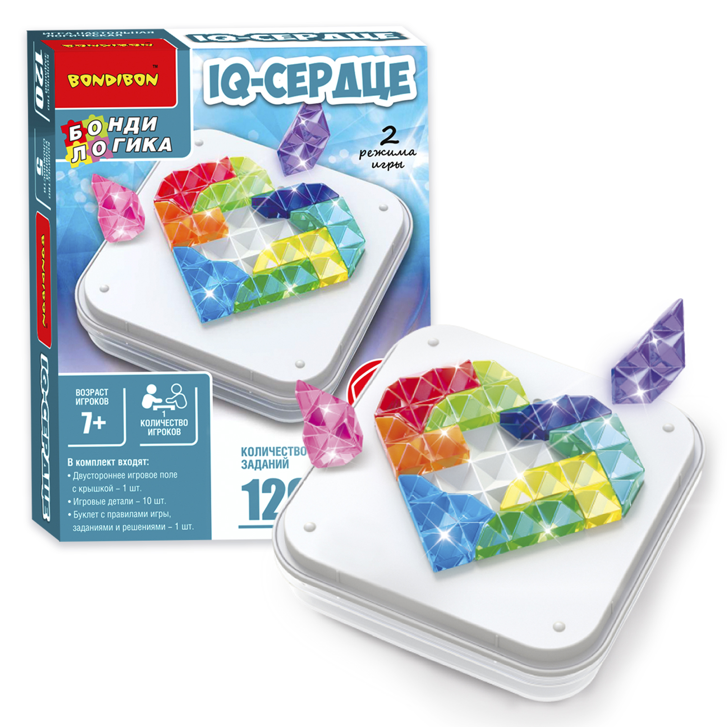 Настольная игра Bondibon логическая IQ-СЕРДЦЕ - фото 2