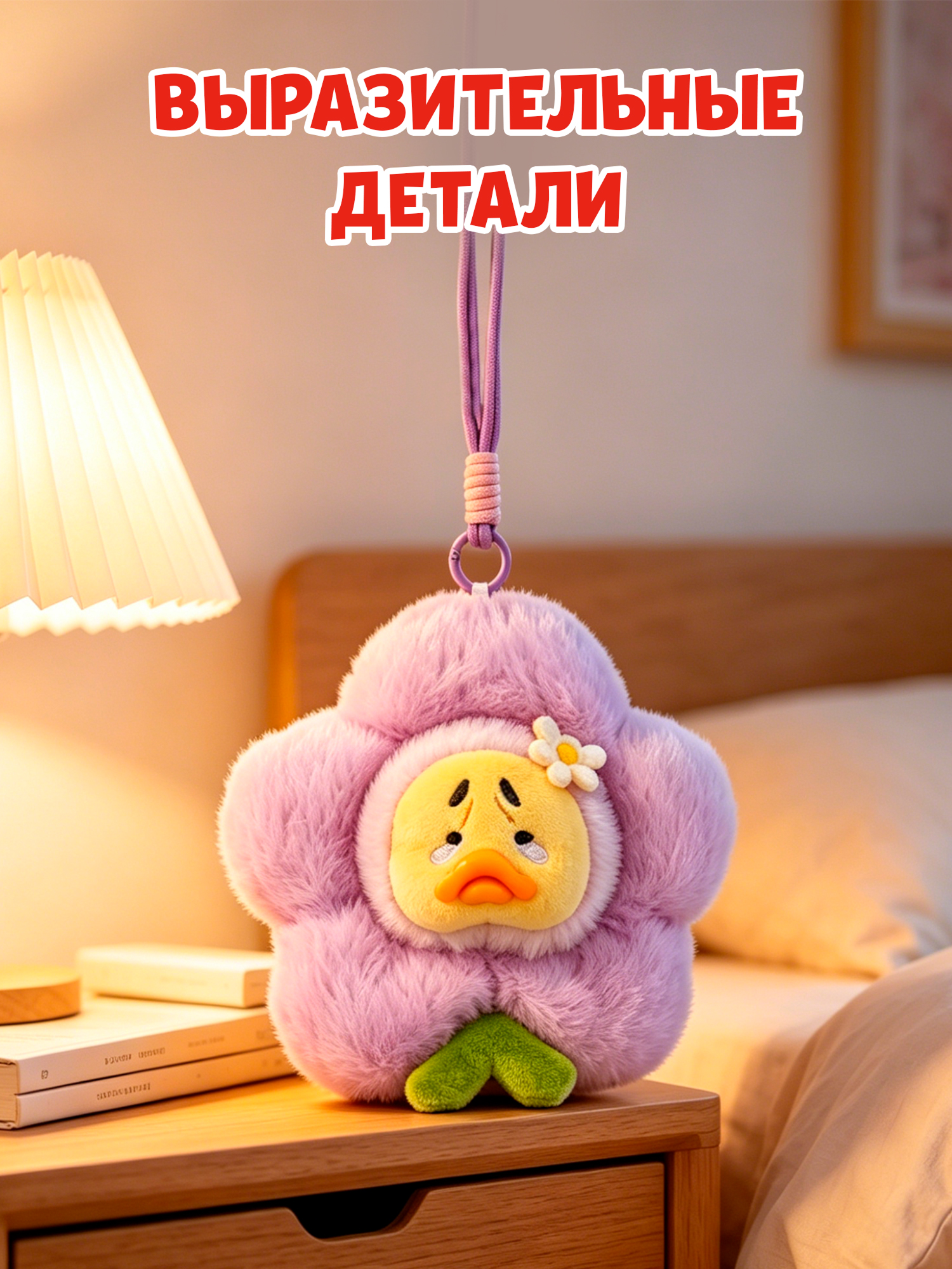 Брелок Upset Duck на цепочке - фото 2