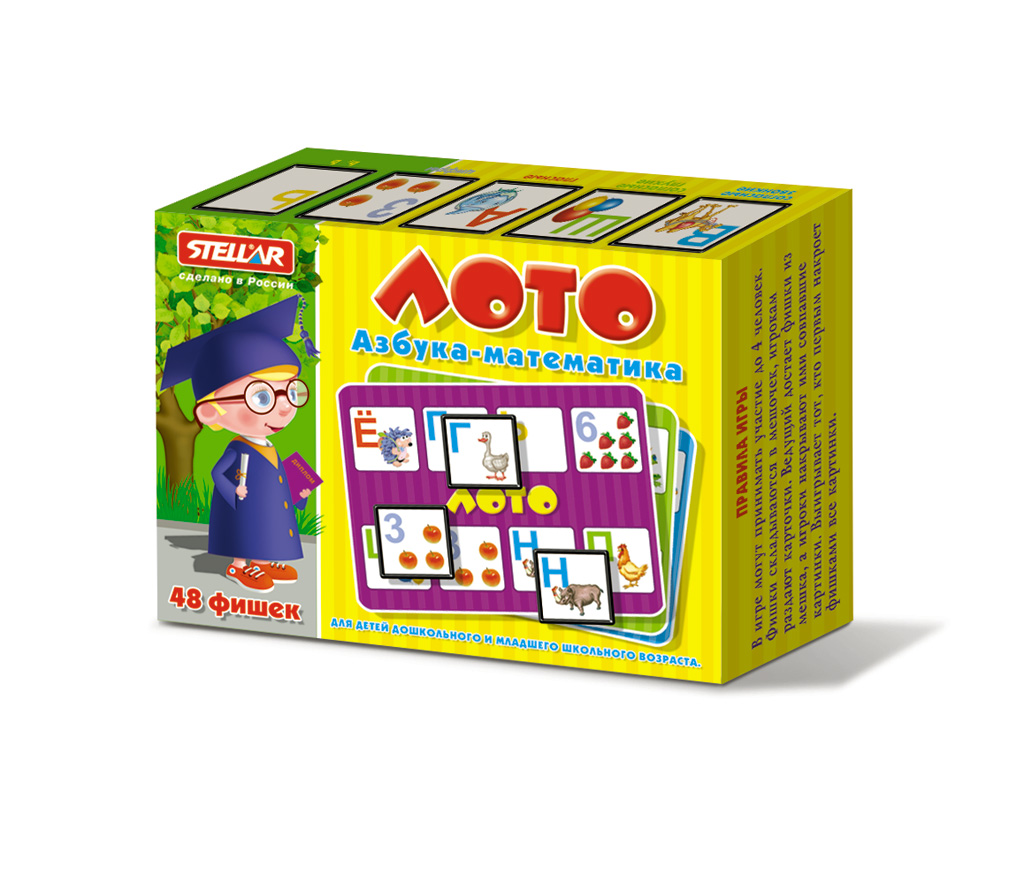 Настольная игра STELLAR Азбука-Математика - фото 1