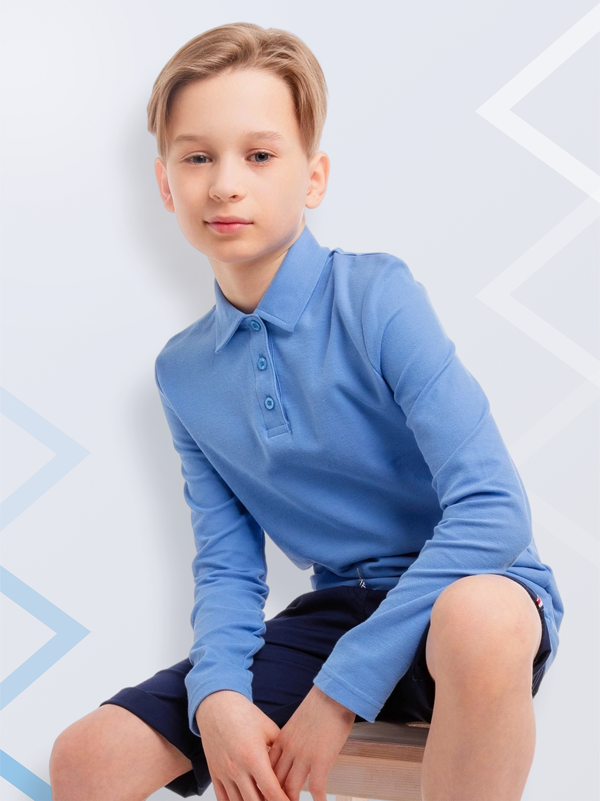 Поло GOJO 625светло-синий - фото 10