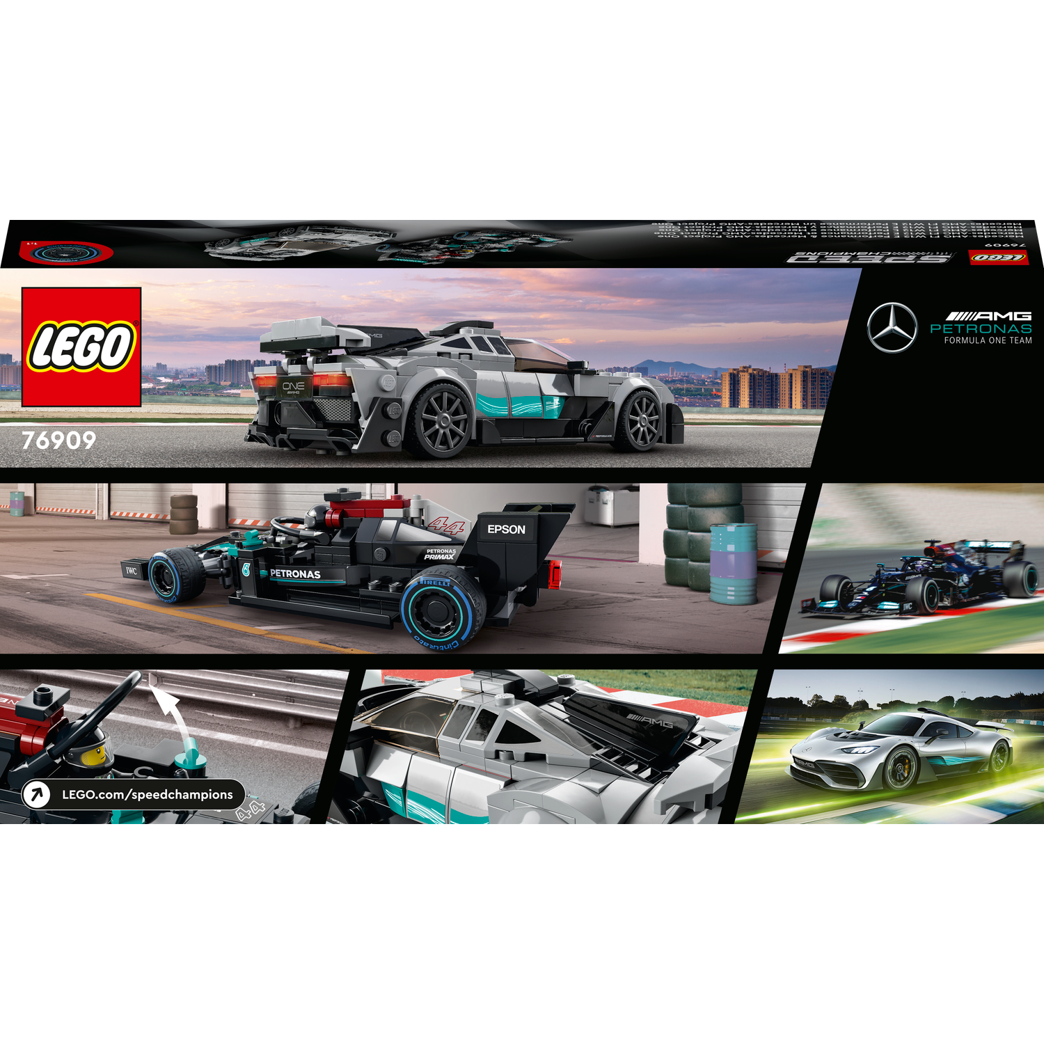 Конструктор LEGO Speed Champions Mercedes-AMG блочный - фото 7