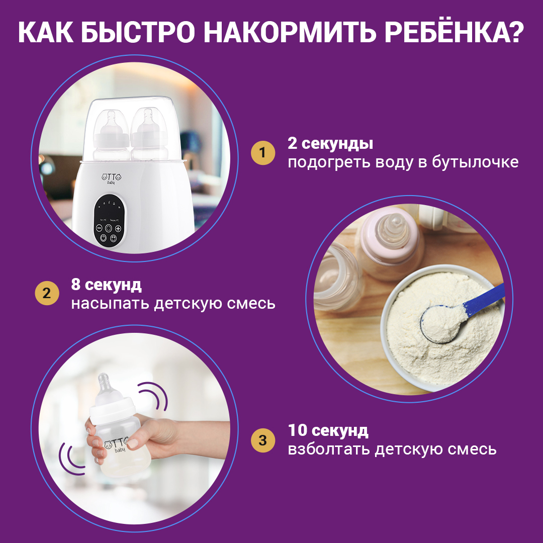Подогреватель Otto Baby стерилизатор для бутылочек 5в1 OTB-6221 - фото 12