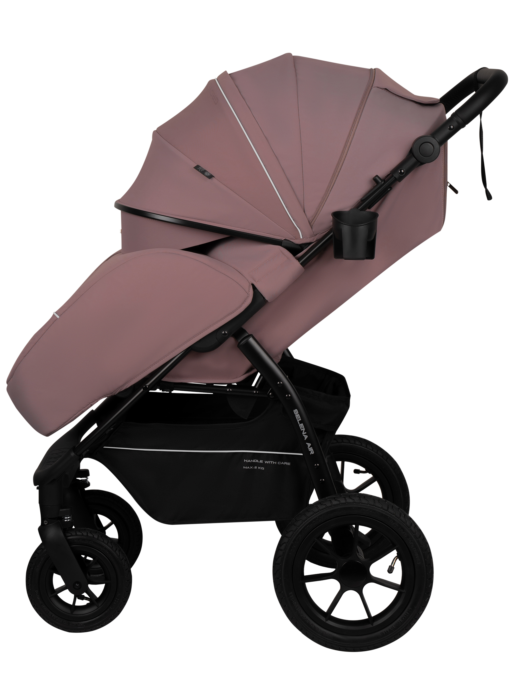 Коляска прогулочная JOVOLA Selena Air new розовый - фото 8
