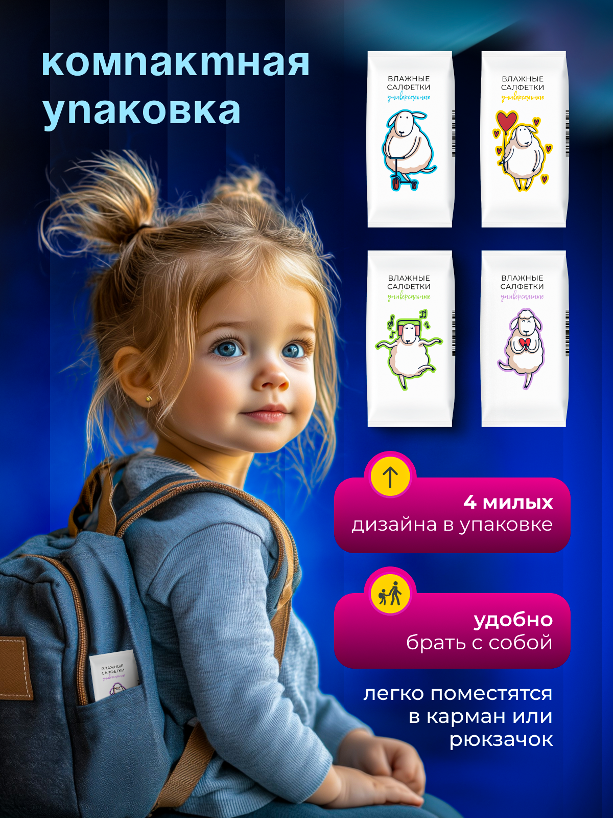 Влажные салфетки Meditell 8 упак. 8 шт. - фото 4