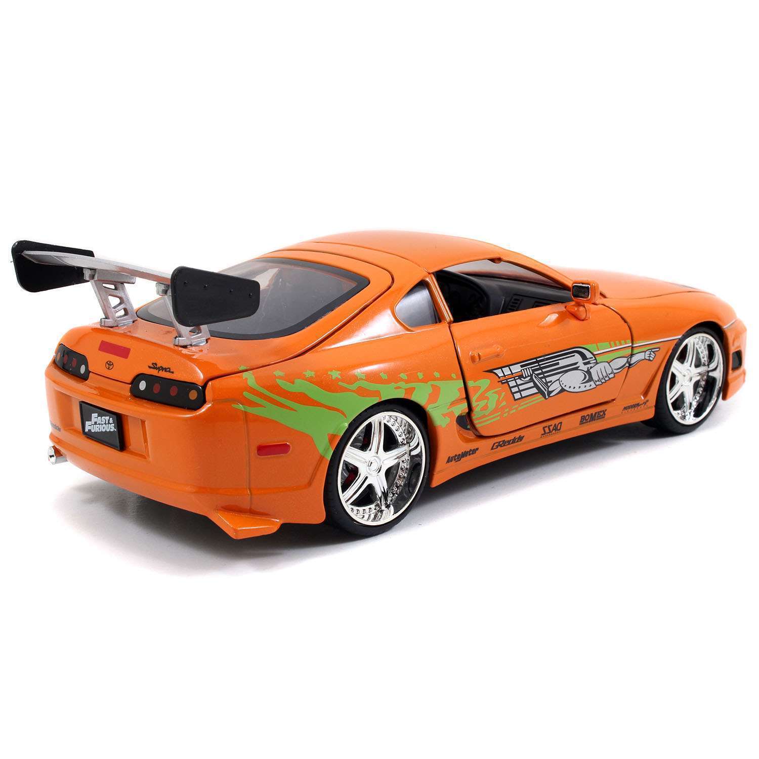 Автомобиль Fast and Furious Toyota Supra-Orange 1995 1:24 97168 - фото 8