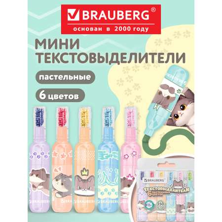 Текстовыделители Brauberg 6 шт.