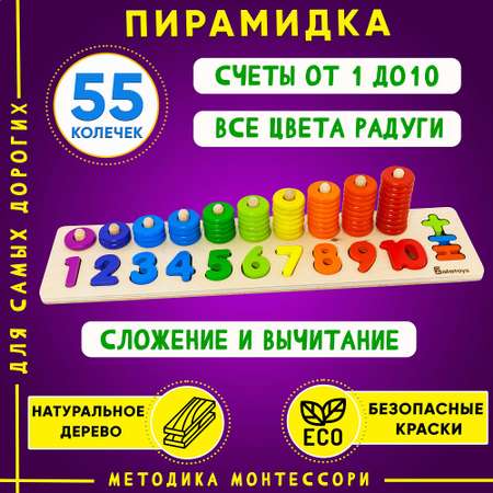 Игрушка Alatoys пирамидка Счетовод в ассортименте