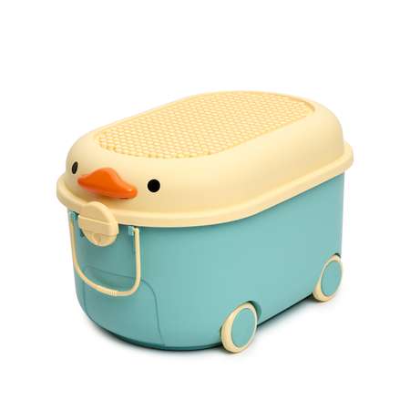 Ящик для хранения игрушек BabyGo бирюзовый