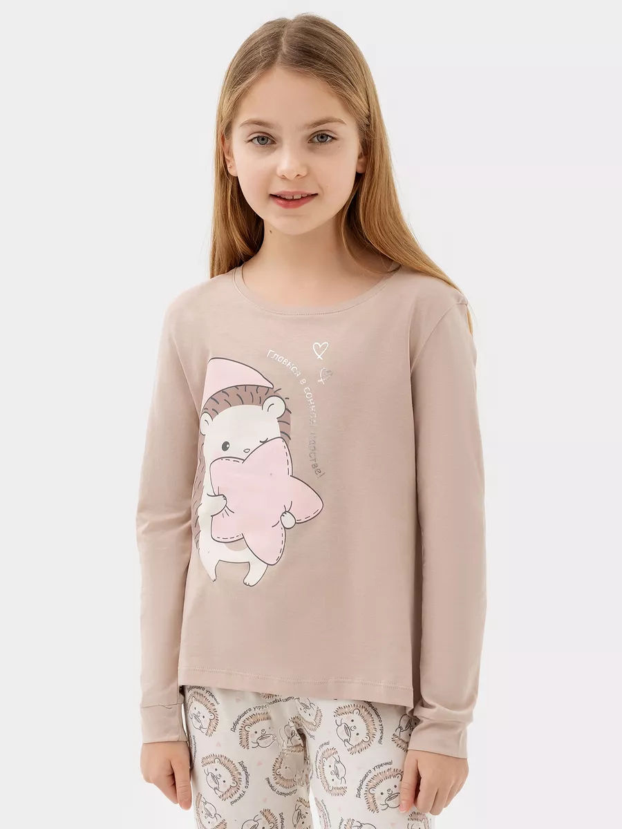 Пижама Mark Formelle (Марк Формэль) 567720/бежевый +ежики на молочном - фото 5