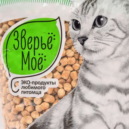 Наполнитель для кошек Зверье мое крупные гранулы древесный 2.8кг
