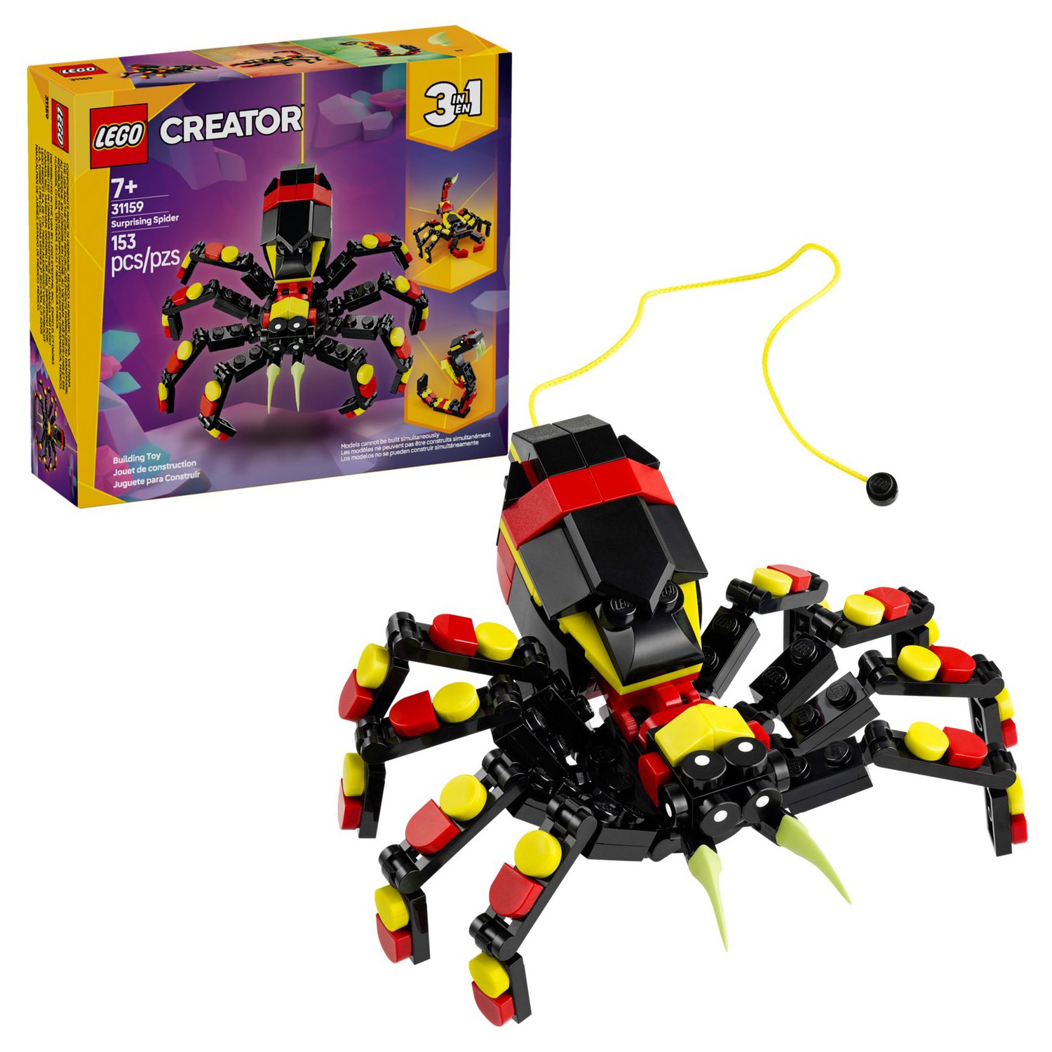 Конструктор LEGO Creator Дикие животные Паук 153 дет. - фото 1