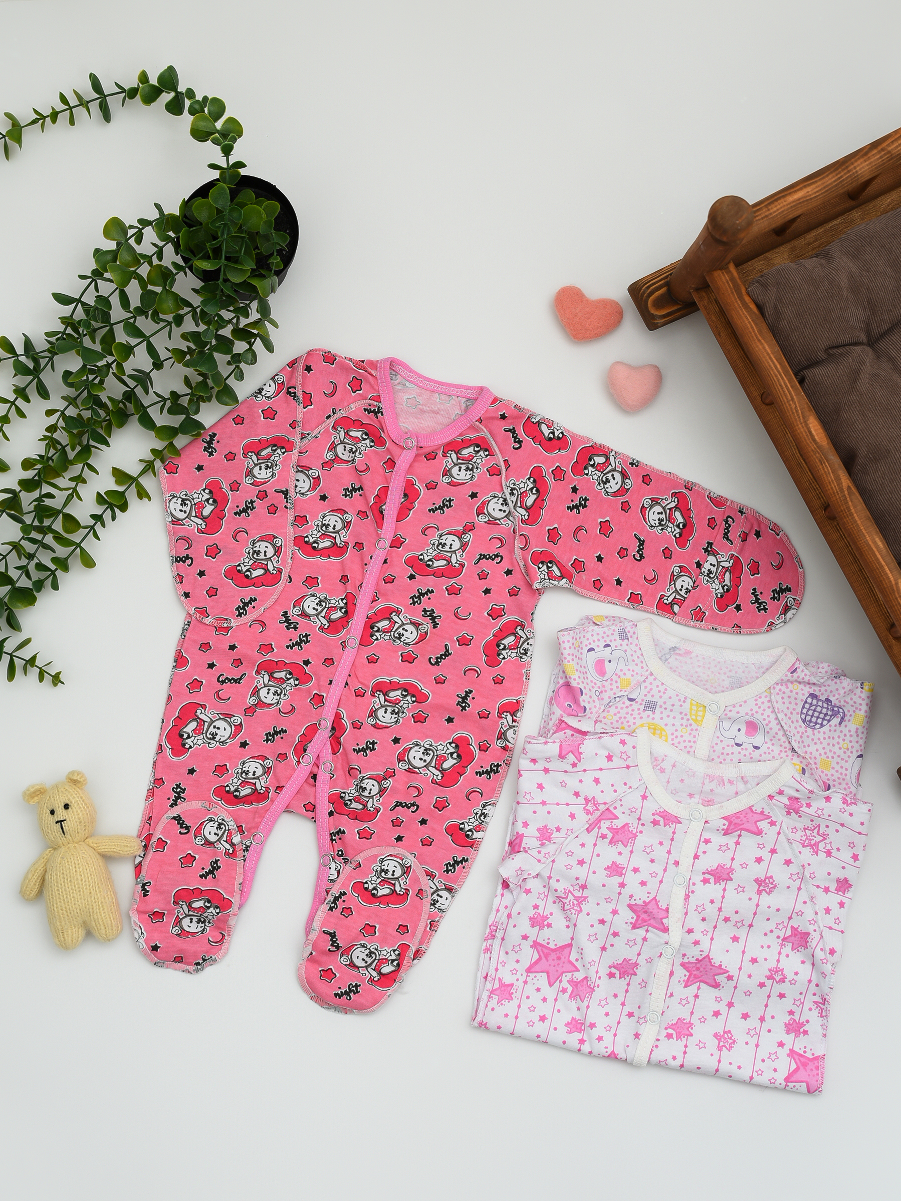 Комбинезон 3 шт IVANOVO KIDS КЗ-013-девочка - фото 8