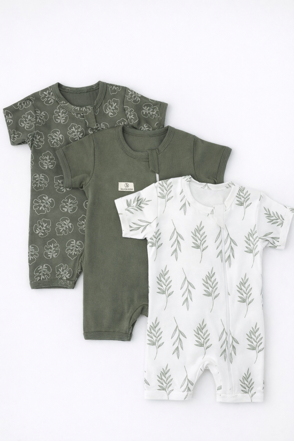 Песочник 3 шт Супер Пупс нбр/3пр/псчн/молн/ХакиЛисточкиВеточки - фото 1