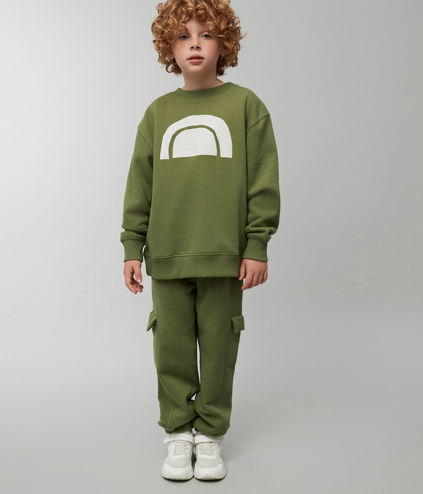 Свитшот Totti Kids AW23TKB034/Джемпер детский/Зеленый - фото 3
