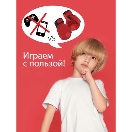 Набор для бокса X-Match перчатки 2 шт и лапа