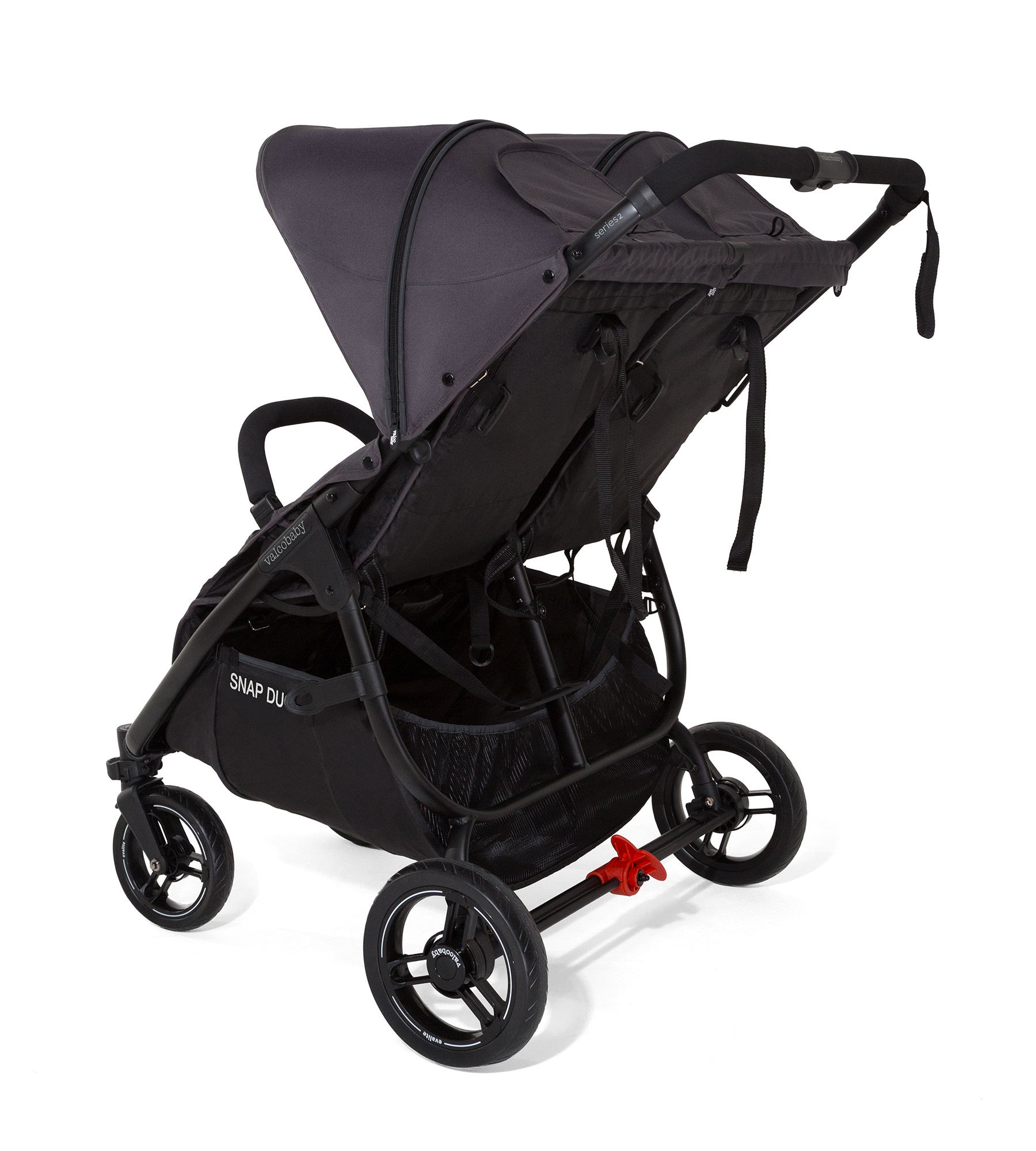 Коляска прогулочная для двойни Valco baby Snap Duo серый - фото 15