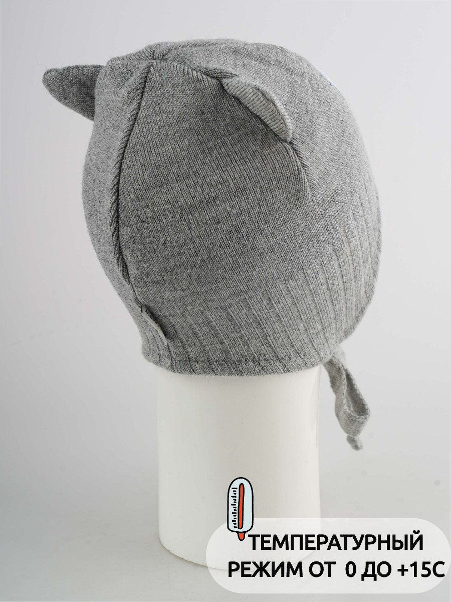 Шапка ПриКиндер D3-1952 Цвет: Серый - фото 11