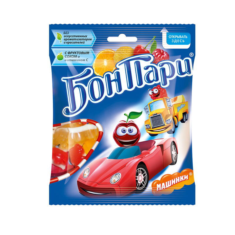 Мармелад Бон Пари машинки 75г - фото 1