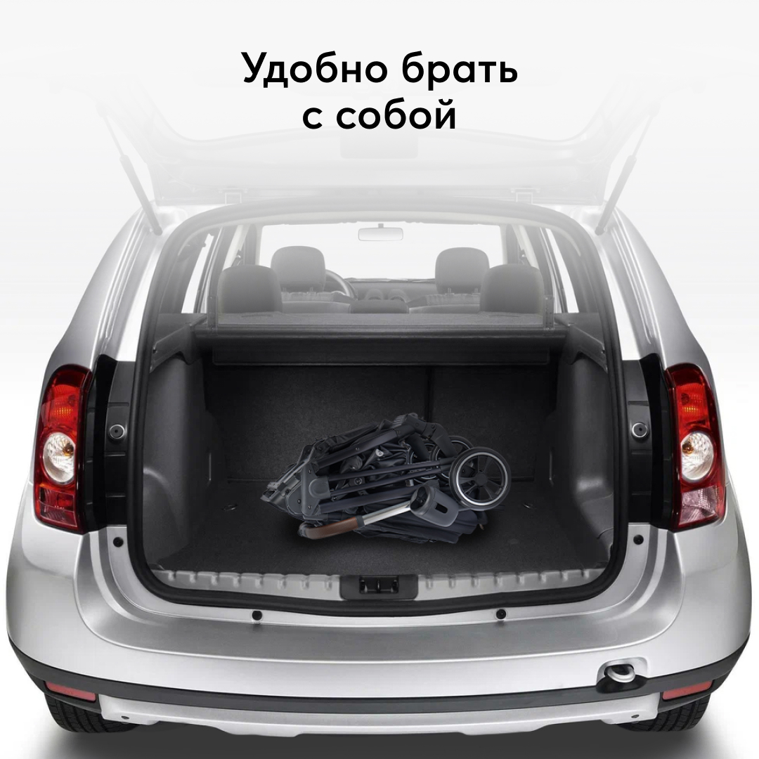 Коляска прогулочная Happy Baby Luna черный - фото 9