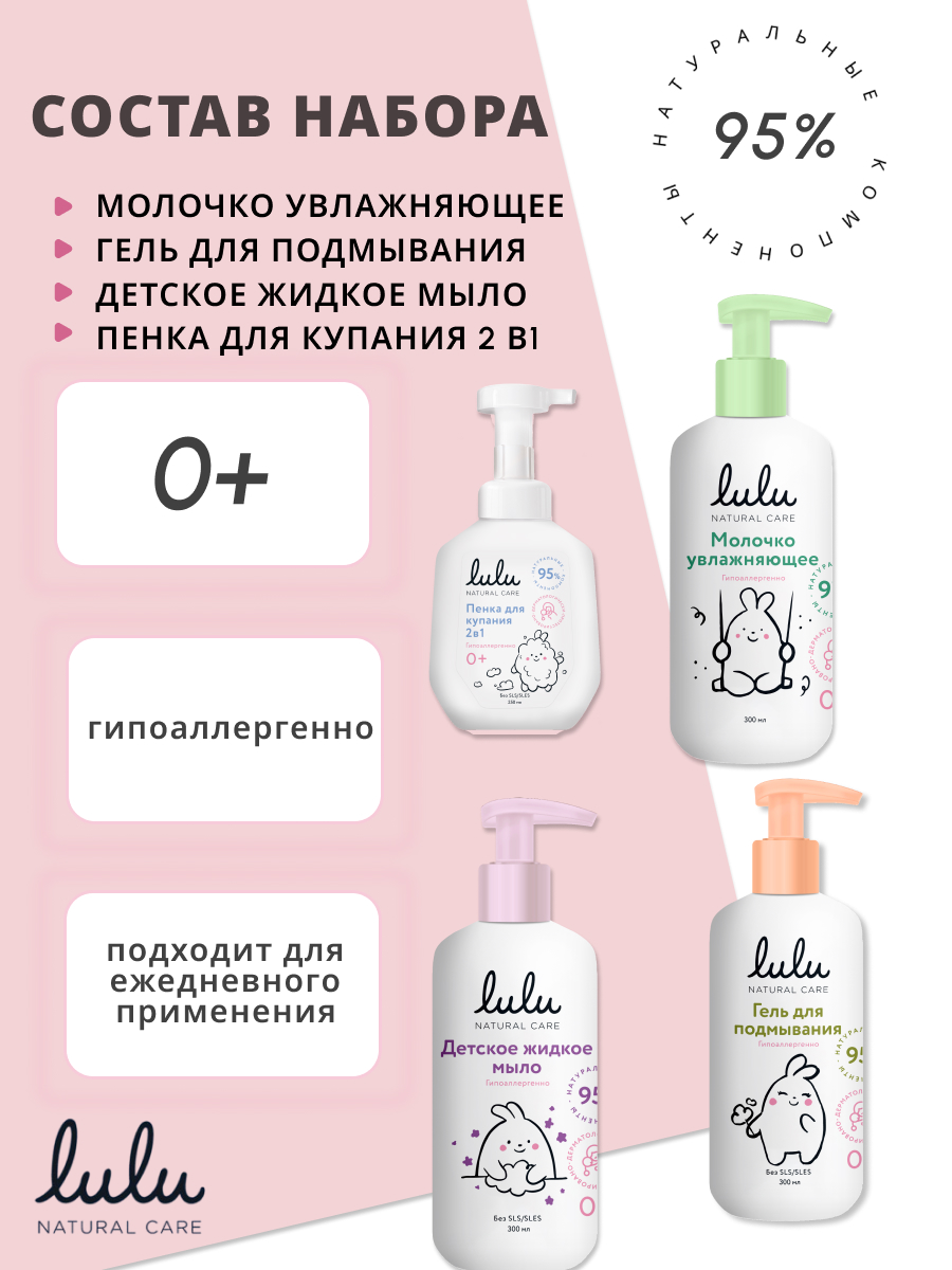 Набор LULU гель, молочко, мыло косметическое, пена - фото 6