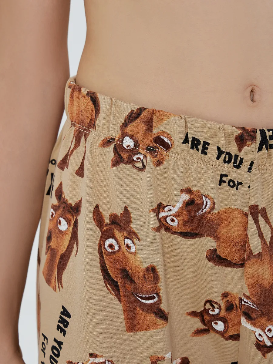 Пижама Mark Formelle (Марк Формэль) 563334/ирландский крем +лошади на ирландском креме - фото 7