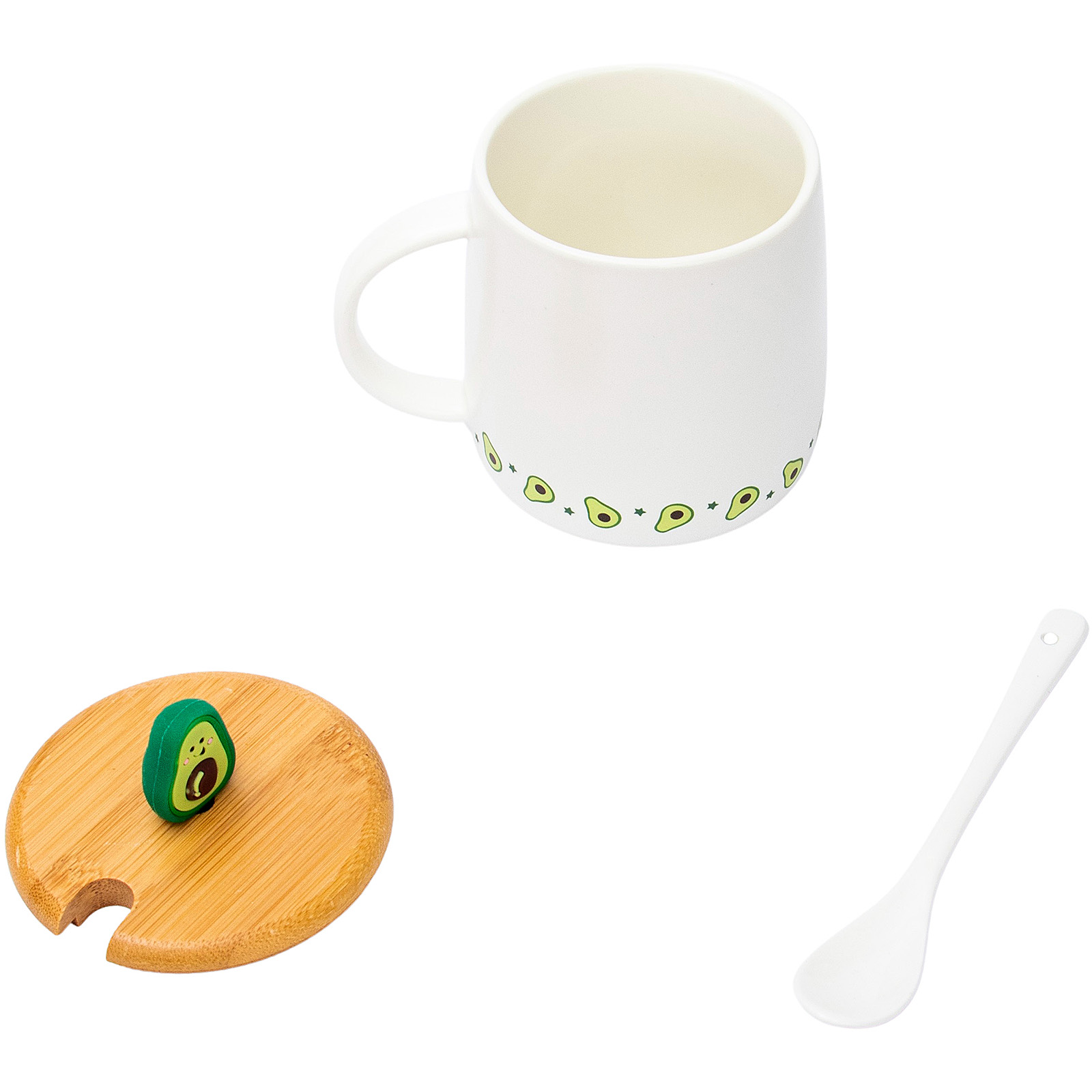 Кружка ЭВРИКА Авокадо с крышкой №3 - фото 4