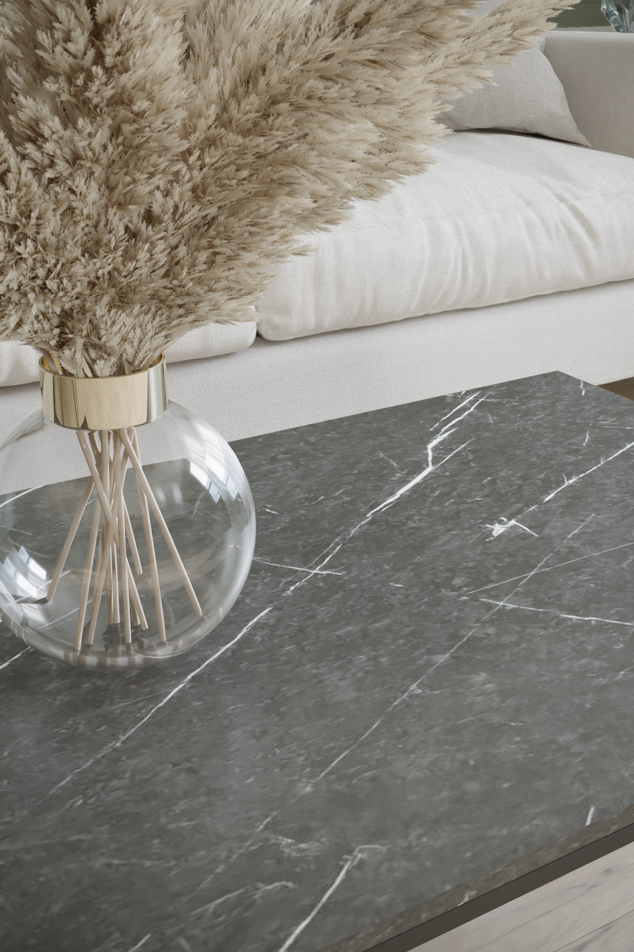 Стол журнальный КАЛИФОРНИЯ МЕБЕЛЬ Инсайд черный мрамор - фото 5