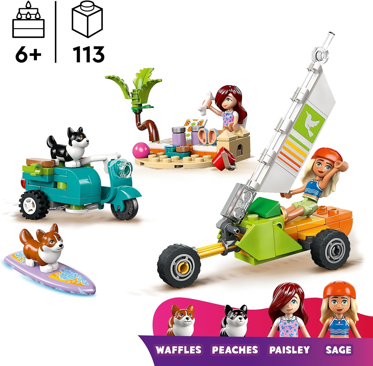 Конструктор LEGO Friends Собаки-сёрфингисты 113 дет. - фото 2