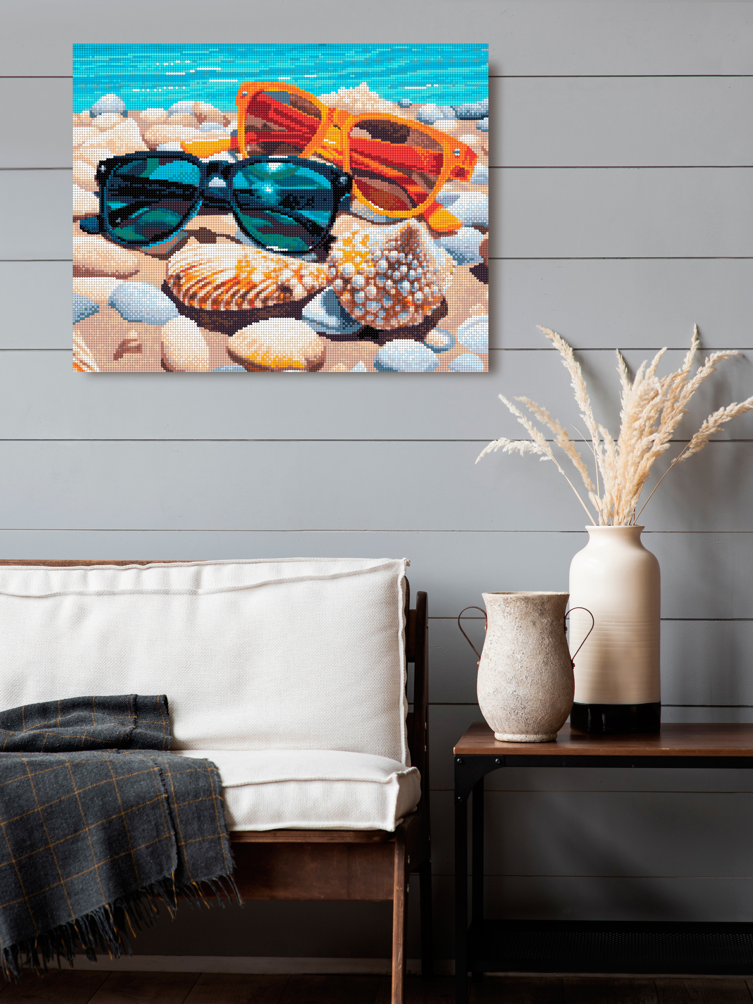 Алмазная мозаика Art on Canvas Солнечный пляж в ассортименте - фото 3