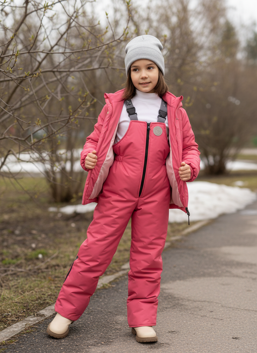 Полукомбинезон Arctic kids 60-015 розовый - фото 3