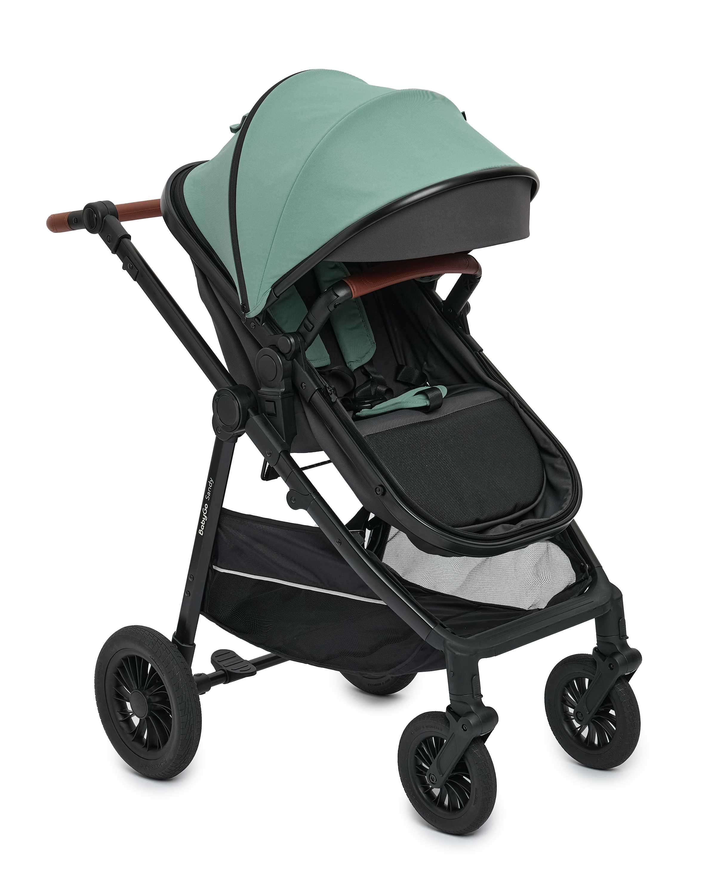 Коляска 2в1 BabyGo Sandy бирюзовый - фото 2