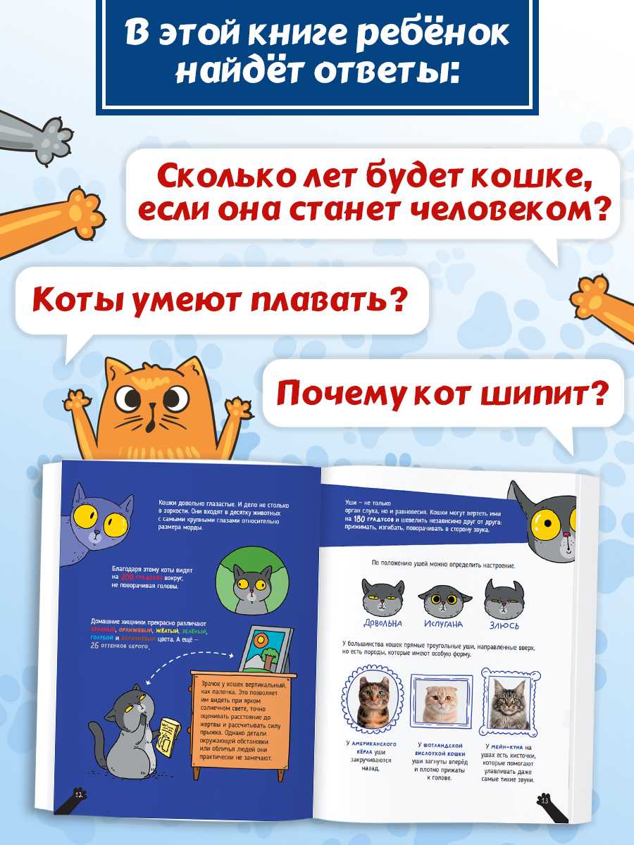 Книга Проф-Пресс детская энциклопедия Кошки Большие секреты маленьких хищников Мягкий переплет - фото 3