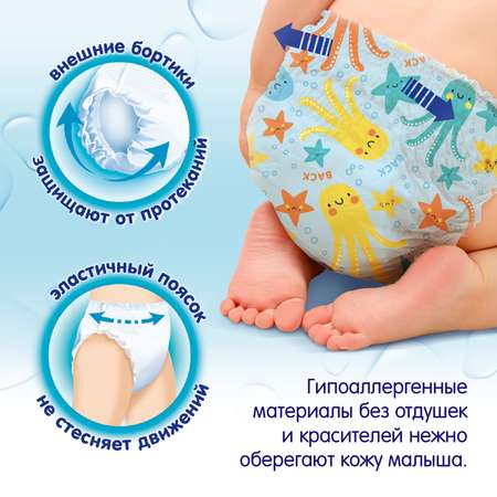Трусики MANU для плавания M (6-11 кг) 16 шт.