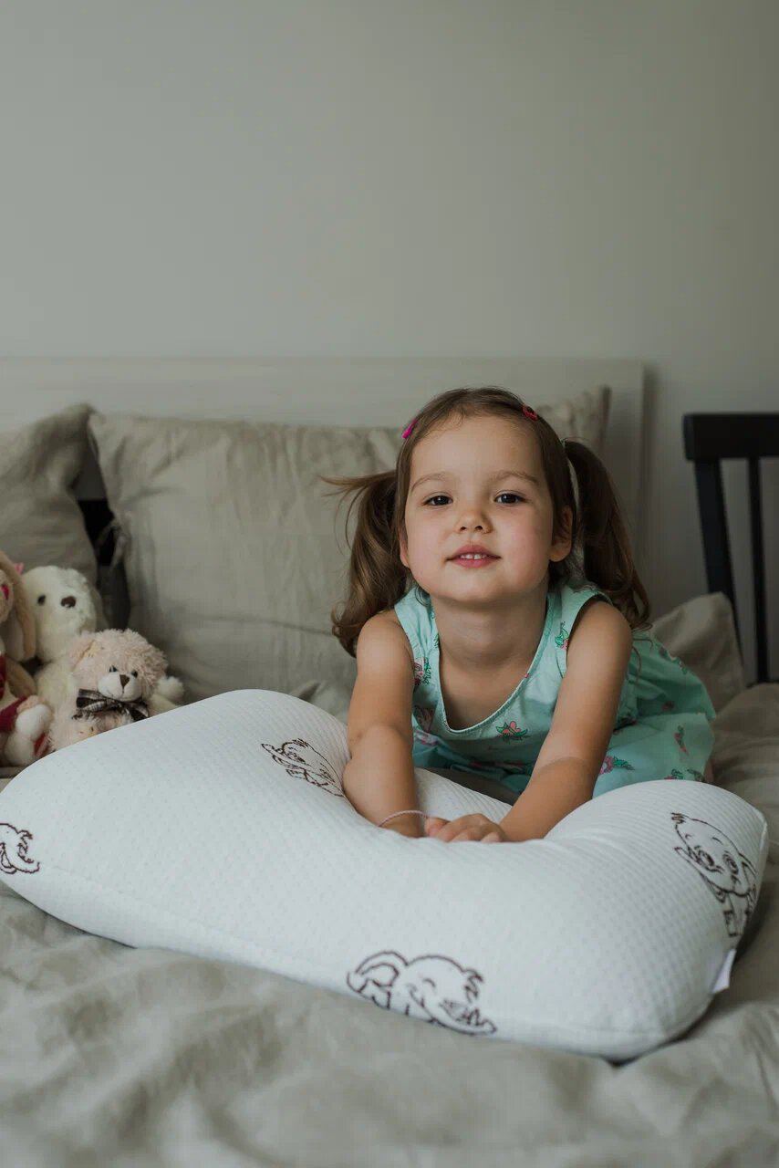 Анатомическая подушка Asvetida Kids детская 40х60 c эффектом памяти Memory Foam - фото 12