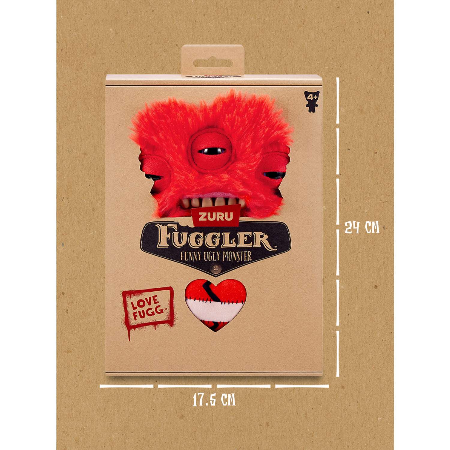 Мягкая игрушка FUGGLER Влюбленный 24 см - фото 3