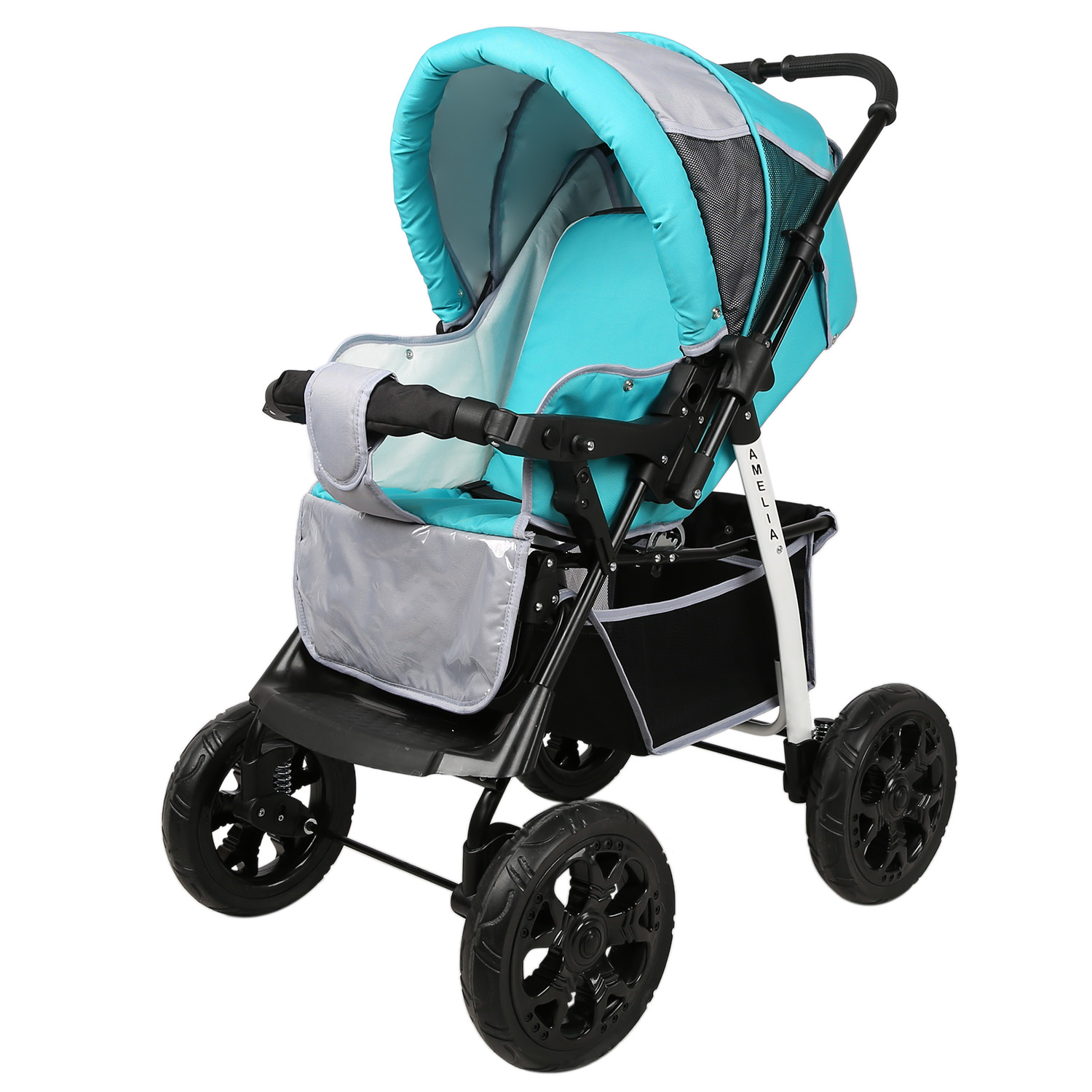 Коляска трансформер alis Amelia бирюзовый - фото 3