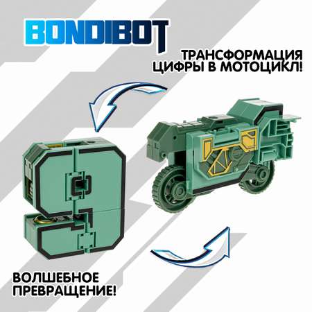 Фигурка Bondibon трансформер Робот Цифра 2в1
