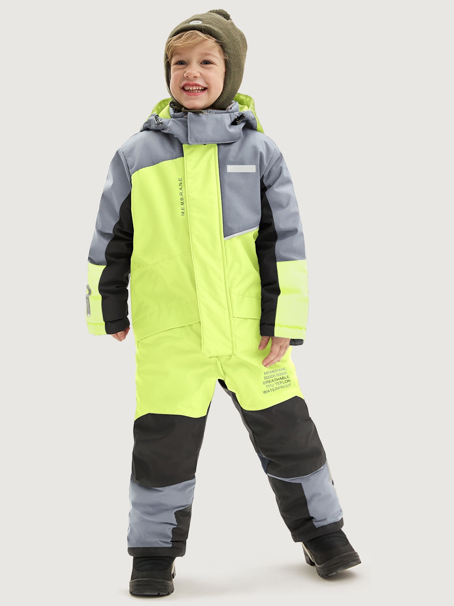 Комбинезон NIKASTYLE 8з4725 салат/сталь - фото 1