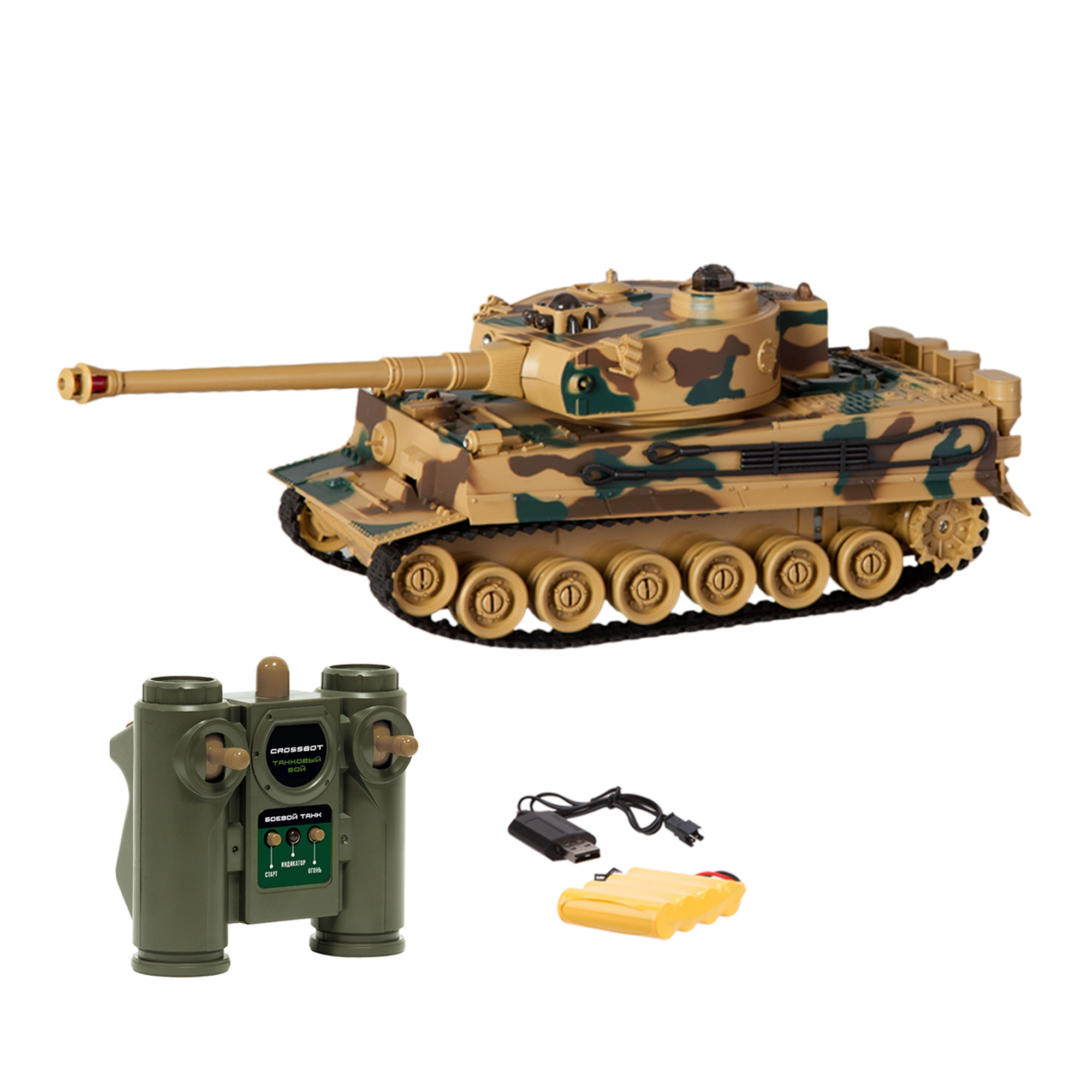 Танк РУ CROSSBOT TIGER 1:24 - фото 11