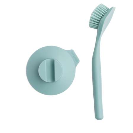 Щетка для мытья посуды Brabantia Sink Side с держателем на присоске