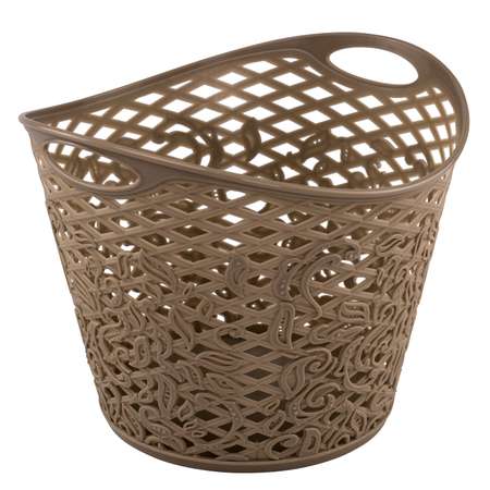 Корзинка BranQ Fiori круглая 3.1л Кофейный