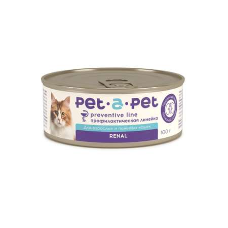 Корм для кошек Pet-a-Pet 100г диетический профилактика болезней почек Renal