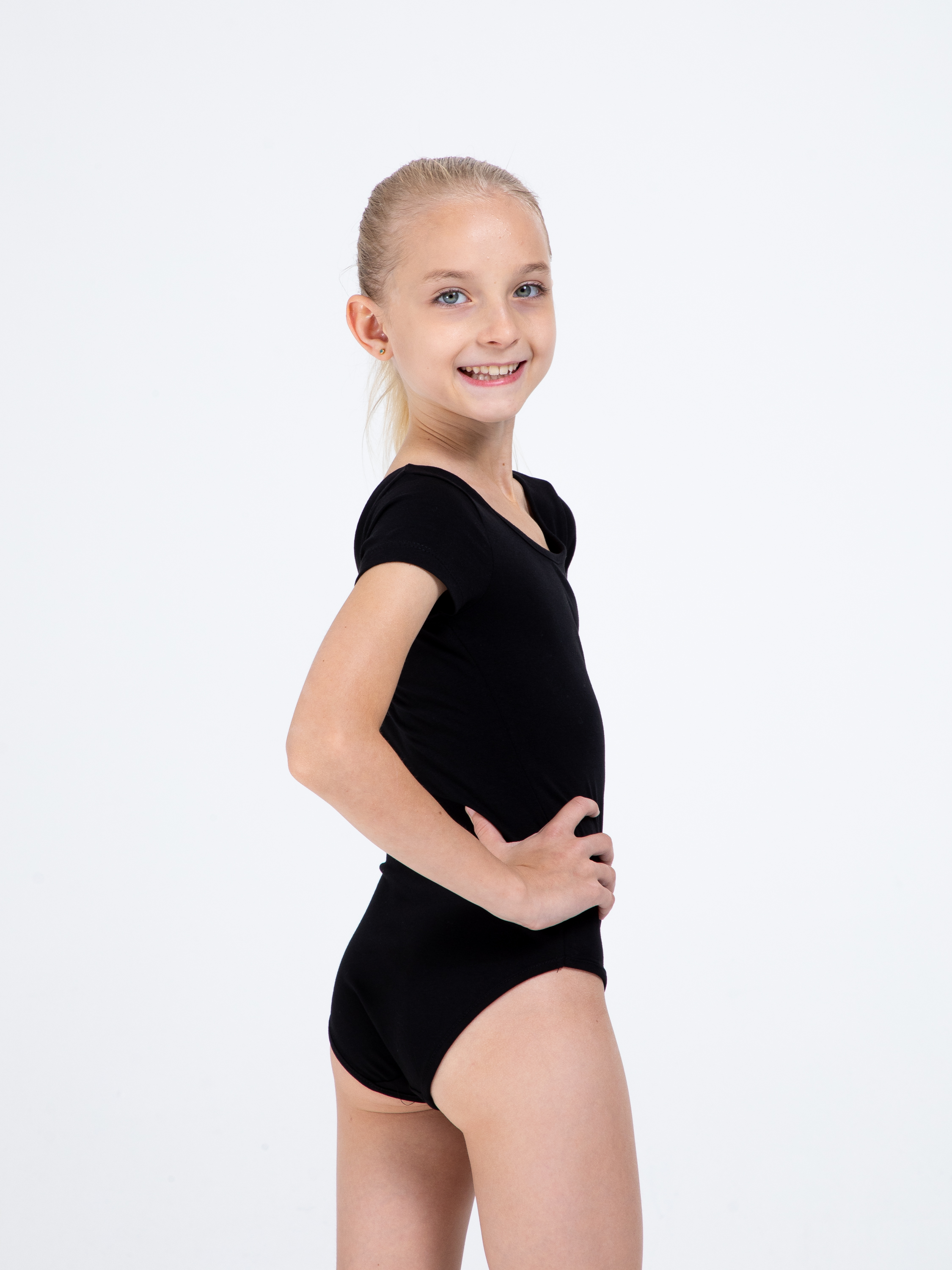 Купальник гимнастический STELLA MODA 26402_черный - фото 9