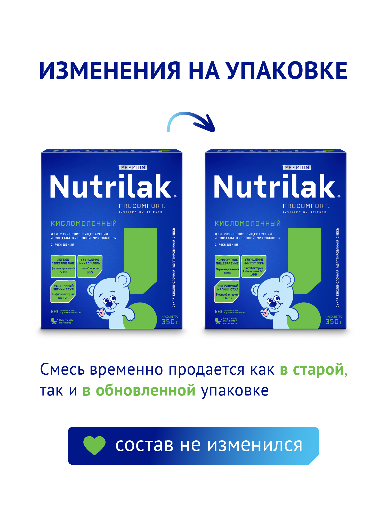 Смесь Nutrilak Premium сухая кисломолочная 350г с 0мес - фото 2