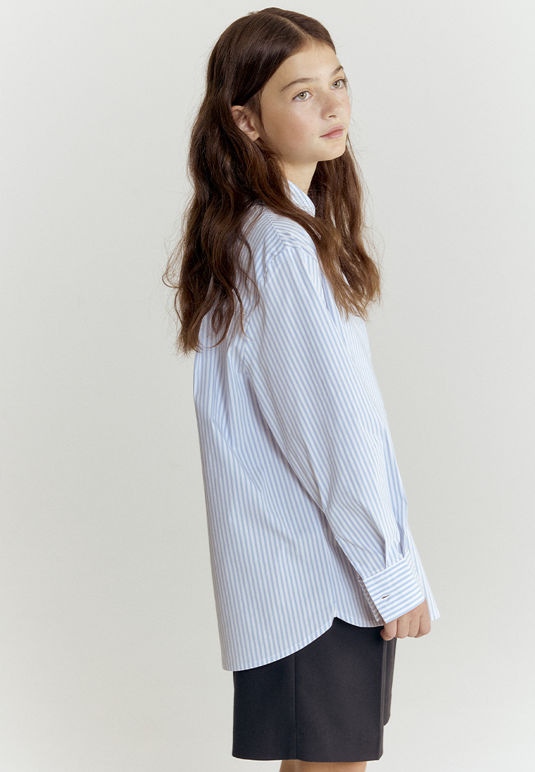 Рубашка artie W25K01RU-1328D/Бело-голубой - фото 4